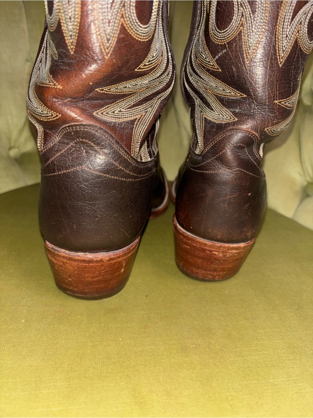 Vintage Men WB Masterson Limited Edition Cowboy Boots 10 D Wrangler 1980s Spain - Picture 8 of 12